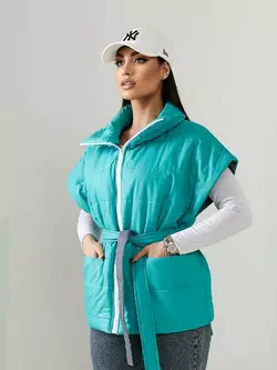 Жилет Vizavi 42-44-46 Бірюзовий (6549-5/42-44-46) Жилет Vizavi 42-44-46 Бірюзовий (6549-5/42-44-46)