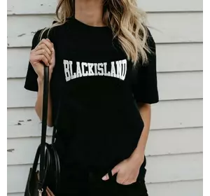 Жіноча футболка чорна BlackIsland Норма